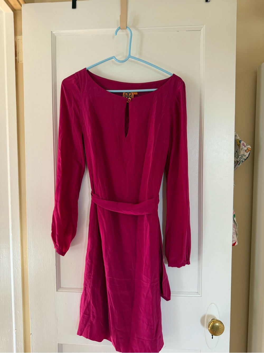 Womens Tory Burch Fuchsia Kathy Dress Size 8 / Medium
